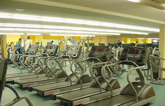 About Family Fitness free weights area.